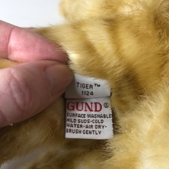 Gund Tiger 1124 Tabby Kitten Orange White Stuffed Cat 10” - Picture 5 of 7